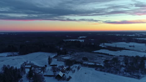 Slow-moving-colorful-horizon-from-Drone-flight