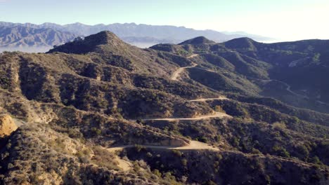 Runyon-Canyon-über-Los-Angeles-City-Und-Unter-Dem-Hollywood-Sign-In-Kalifornien