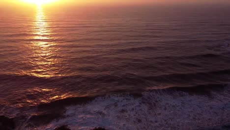 Sonnenuntergang-An-Der-Küste-Von-Oregon---Drohne