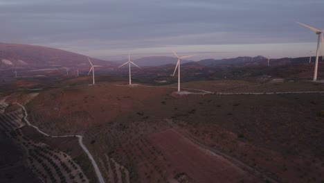Wind-turbine-farm