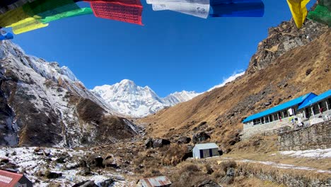 Views-to-Anapruna-mountains-from-Machapuchare-Camp-Base
