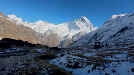 Ansichten-Zu-Machapuchare.-Ein-Berg-In-Nepal