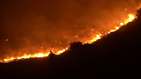 ridge-in-flames-during.-brush-fire