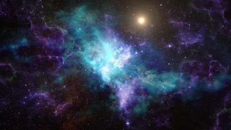 Nebulosas-Coloridas-Y-Partículas-Flotantes-En-El-Universo