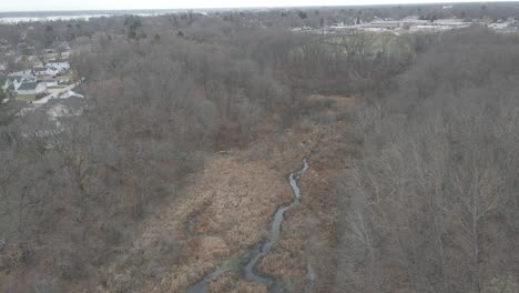 Ein-Kleiner-Fluss,-Der-Sich-Durch-Sumpfgebiete-Schlängelt