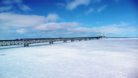 Mackinac-Bridge-Winter-Drone-Ascent