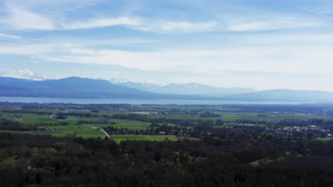 Farms-and-villages-near-Geneva-with-alps