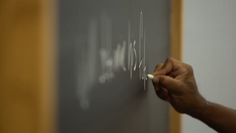 black-african-american-prisoner-inmate-man-male-writing-on-chalkboard-in-slow-motion-shot-on-Sony-A7III-mirrorless-camera