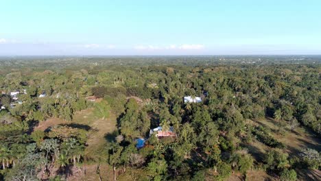 Rural-farm-and-tropical-landscape-of-Mal-Nombre,-Santo-Domingo-in-Dominican-Republic