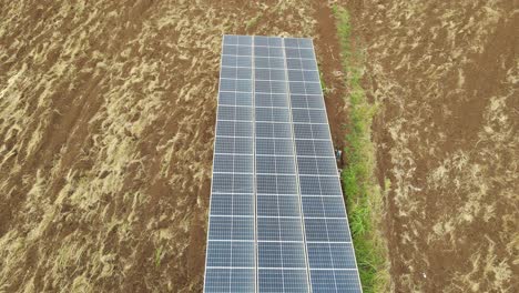 Solar-panel-used-on-farmland-in-Loitokitok,-Kenya,-modern-source-of-energy-for-agriculture