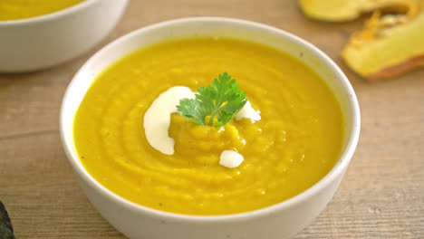 pumpkin-soup-in-white-bowl---Vegetarian-and-vegan-food-style