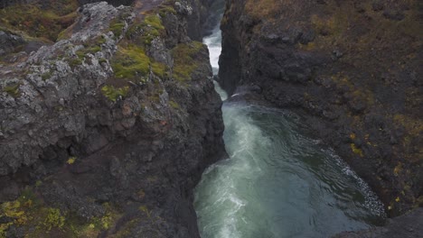Cascading-river-stream-in-the-Kolugljufur-waterfall-canyon-in-Iceland