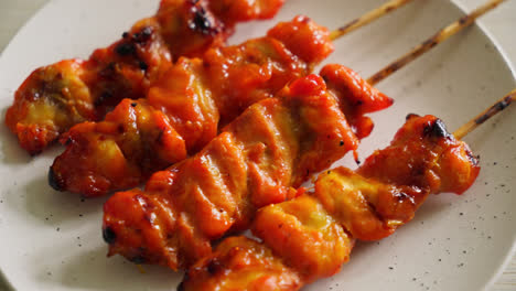 grilled-chicken-skewer-yakitori-serve-in-izakaya-style---Asian-food-style