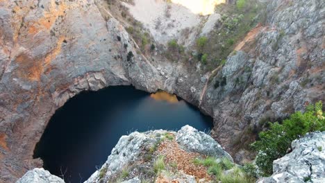 A-picturesque-location-of-the-biggest-limestone-crater-and-sinkhole-in-Europe