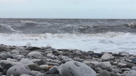 February-2022-storm-Franklin-dramatic-crashing-waves-on-British-pebble-beach-seascape