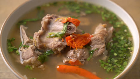 Spicy-Chopped-Pork-Backbone-Soup-or-Spicy-Leng-Soup---Asian-food-style