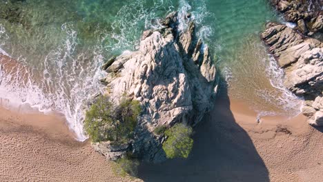 Overhead-aerial-images-Costa-Brava-beach