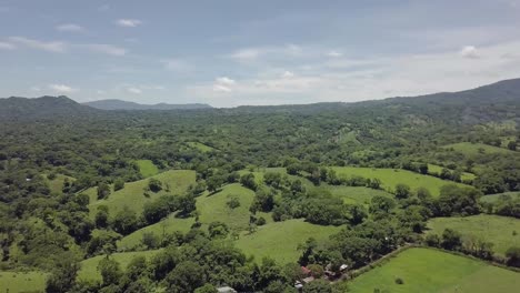 Farmland-in-the-La-Paz-department-in-El-Salvador,-Central-America---Dolly-In