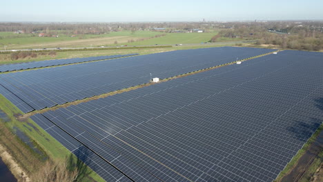 High-jib-up-of-large-solar-panel-field-in-a-rural-area