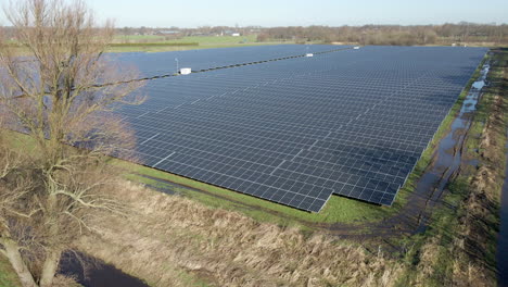 Jib-down-of-a-large-solar-panel-field-in-a-rural-area