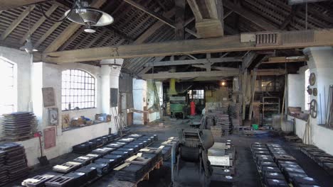 Old-foundry-in-England-molds-prepared-and-ready-for-casting