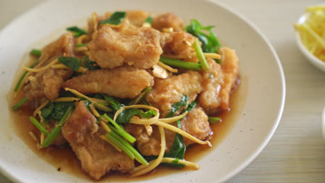 Stir-Fried-Fish-with-Chinese-Celery---Asian-food-style