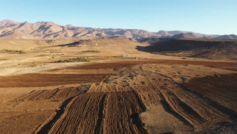 Drone-shot-of-agriculture-fields-in-the-atlas-mountains
