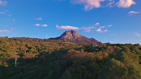 Sierra-Crestellina,-south-of-Spain,-drone-moving-to-the-right