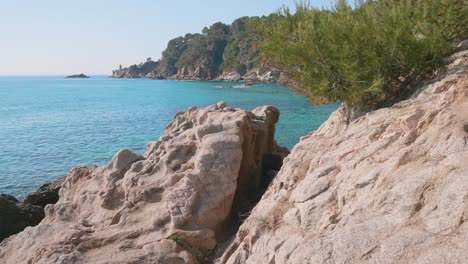 Turquoise-water-on-Costa-Brava-Spain-shores