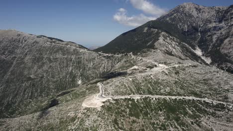 drone-video-over-the-Llogara-mountain-pass-on-SH8,-Albania