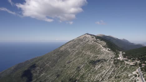 Video-De-Drones-Sobre-El-Paso-De-Montaña-Llogara-En-Sh8,-Albania