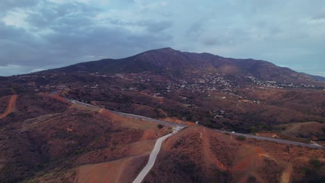 Luftaufnahme-Der-Hügel-In-Der-Nähe-Von-Malaga,-Südlich-Von-Spanien