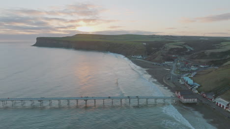 Saltburn-by-the-Sea-early-morning-winter-March-2022---Aerial-Drone-DJI-Mavic-3-Cine-PRORES-Clip-3