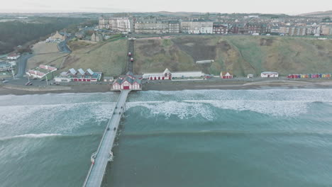 Saltburn-by-the-Sea-early-morning-winter-March-2022---Aerial-Drone-DJI-Mavic-3-Cine-PRORES-Clip-1