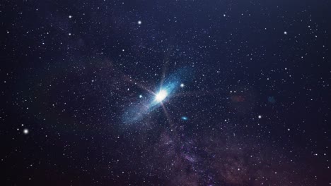 Eine-Galaxie-Befindet-Sich-In-Einem-Universum-Mit-Vielen-Sternen
