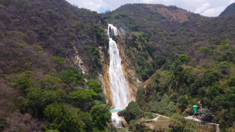 El-Chiflon-Wasserfall-In-Chiapas-Mexiko,-4k-Luftauszugsoffenbarung