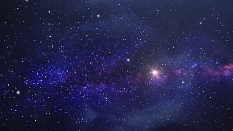 Schöne-Milchstraße-Im-Universum,-Animation