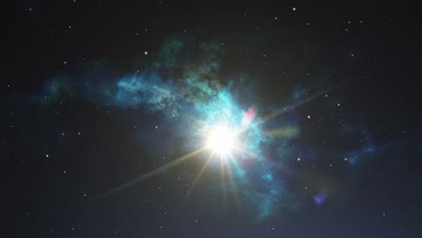 La-Luz-Brillante-Que-Brilla-Entre-Las-Nebulosas,-El-Gran-Universo