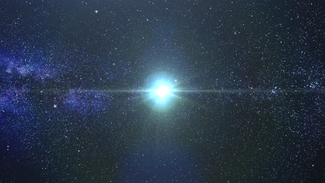 Helles-Licht-Mit-Milchstraßenhintergrund