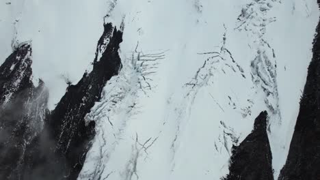 Luftaufnahme-Des-Gletschers-Auf-Dem-Vulkan-Cotopaxi,-Ecuador