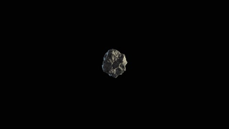 4K-black-screen,-meteor-rock