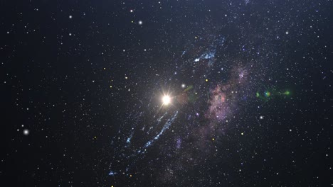 Funkelnde-Sterne-Vor-Dem-Hintergrund-Der-Milchstraße-Im-Universum