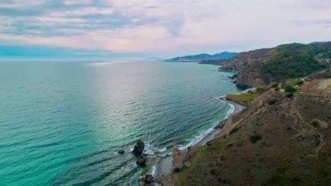 Coastline-of-Nerja-on-a-cloudy-day.-Spain
