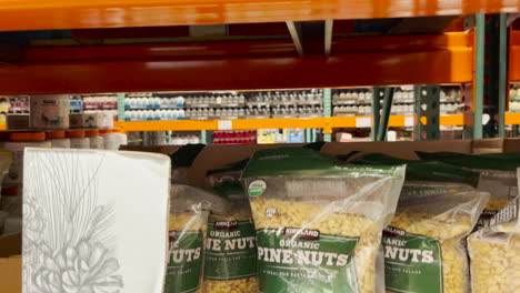 Kirkland-organic-pine-nuts-high-prices,-inflation-cost-of-food-and-affordability-issues