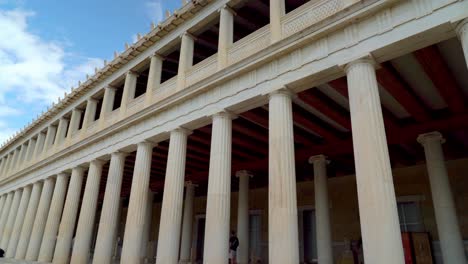 Fassade-Der-Stoa-Von-Attalos-In-Athen