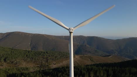 Power-of-wind-turbine-generating-electricity-clean-energy