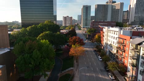 Downtown-Atlanta-Wolkenkratzer-Und-Geschäftsviertel