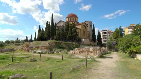 Kirche-Der-Heiligen-Dreifaltigkeit-In-Kerameikos-In-Der-Nähe-Des-Bezirks-Kerameikos-In-Athen