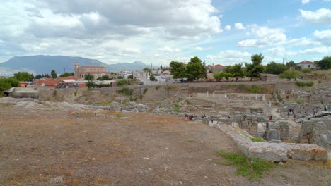 Lechaion-Straßenpanorama-Im-Antiken-Korinth