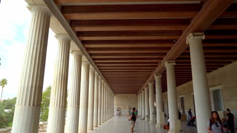 White-Marble-Rows-of-Columns-In-Stoa-of-Attalos